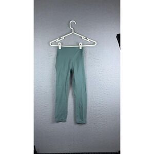 Lululemon Pants Womens Small Green High Rise Crop Leggings Yoga Athletic Workout